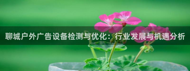 杏宇平台总代理：聊城户外广告设备检测与优