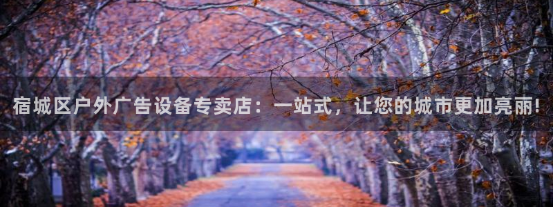 杏宇平台主管：宿城区户外广告设备专卖店：