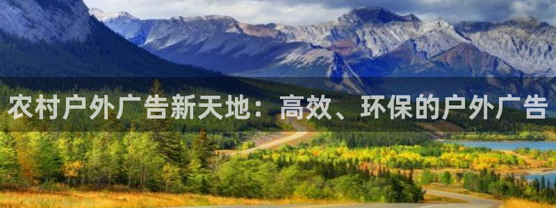 杏宇平台登录步骤图：农村户外广告新天地：