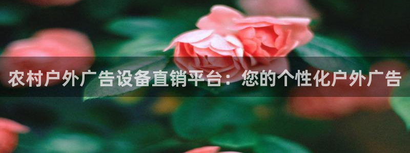 杏宇平台代理多少钱一个月：农村户外广告设备直销平台：您的个性化户外广告