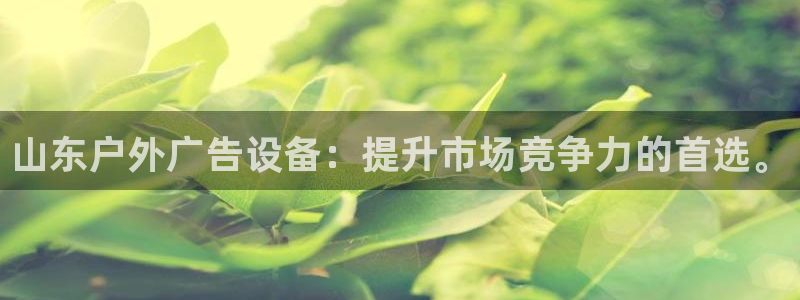 杏宇平台总代理：山东户外广告设备：提升市场竞争力的首选。