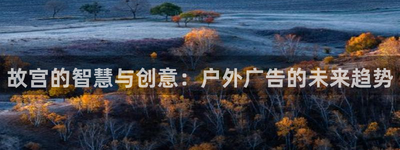 杏宇平台登录步骤是什么：故宫的智慧与创意：户外广告的未来趋势