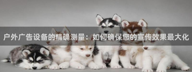 杏宇平台开户：户外广告设备的精确测量：如何确保您的宣传效果最大化