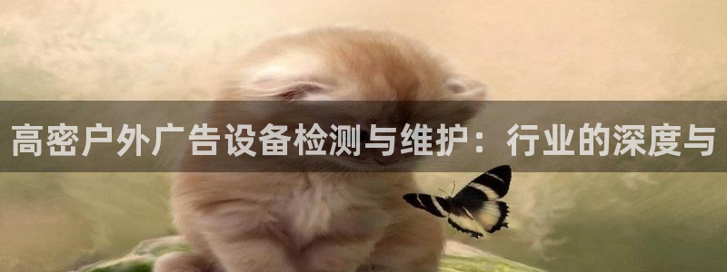 杏宇平台官网注册：高密户外广告设备检测与维护：行业的深度与